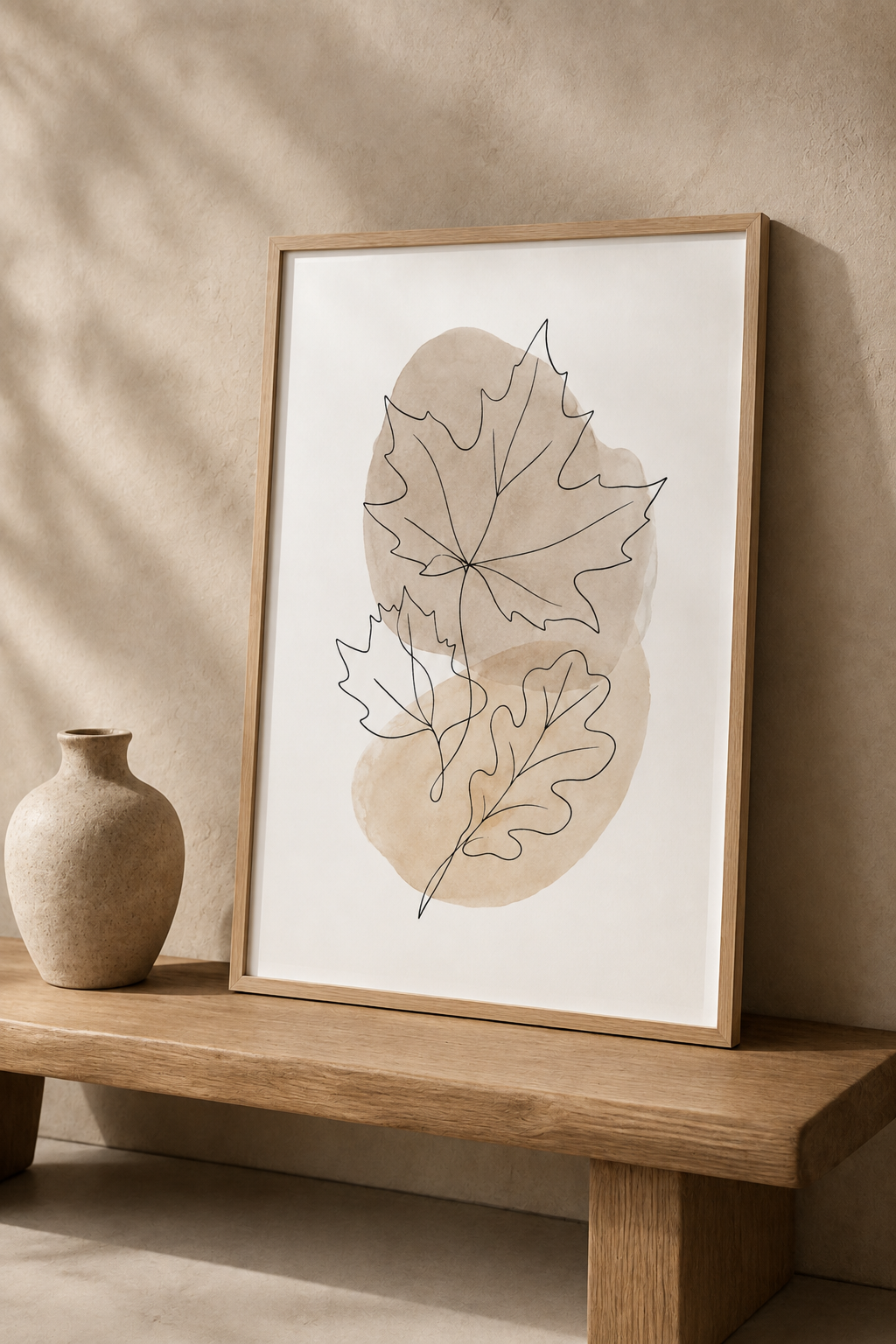 Nordic Leaves Poster