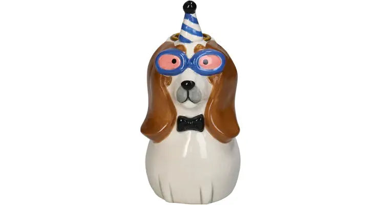 Ljusstake glad hund