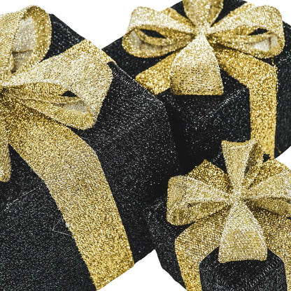 Led Julklapp -Svart/Guld