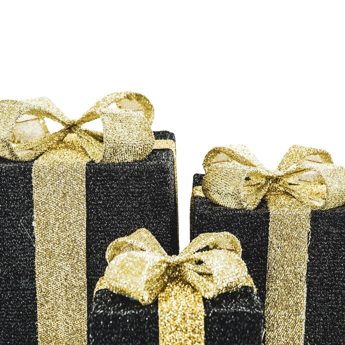Led Julklapp -Svart/Guld
