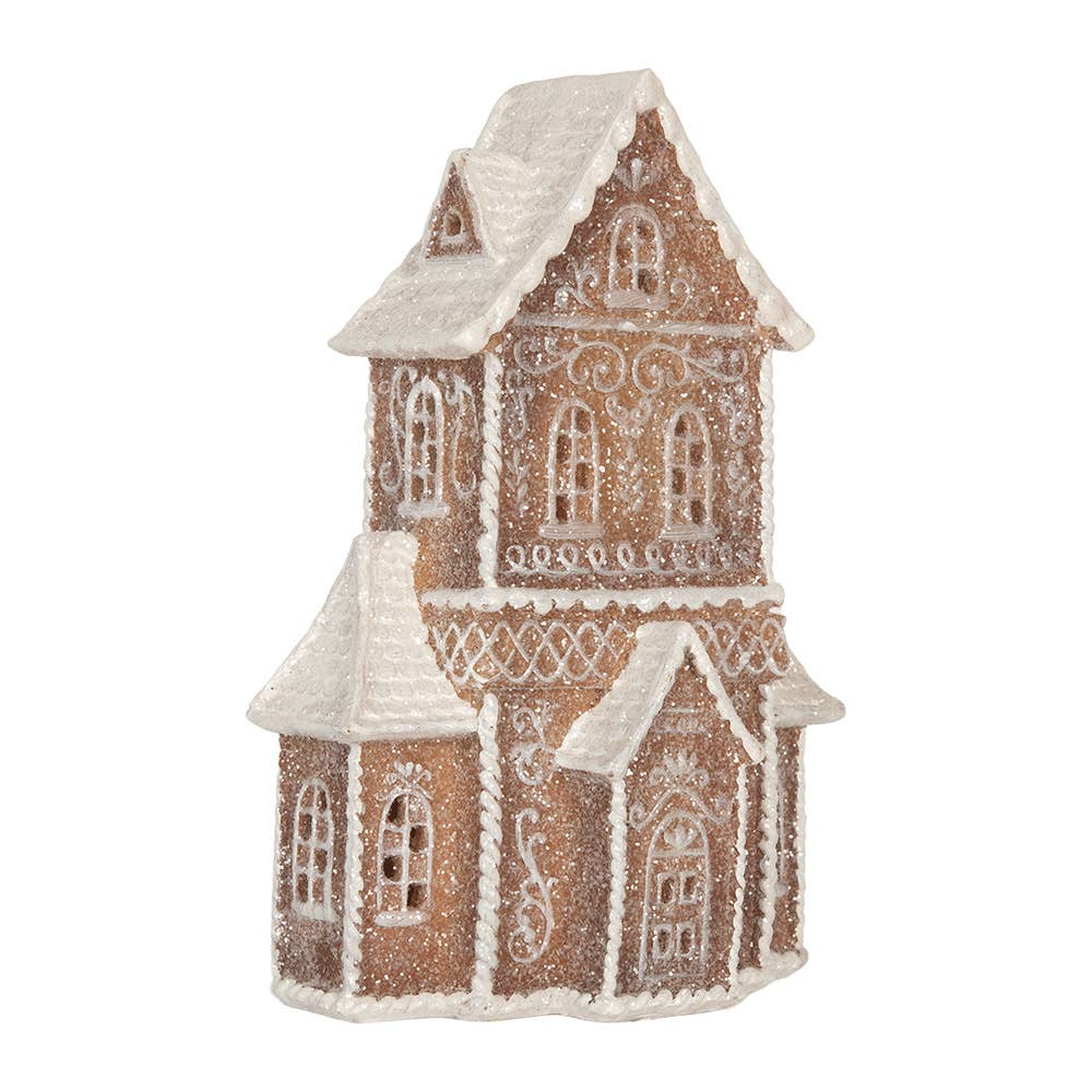Pepparkakshus med LED-belysning