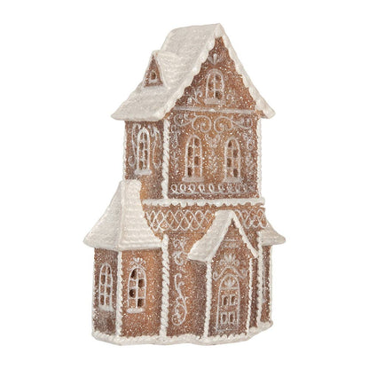 Pepparkakshus med LED-belysning