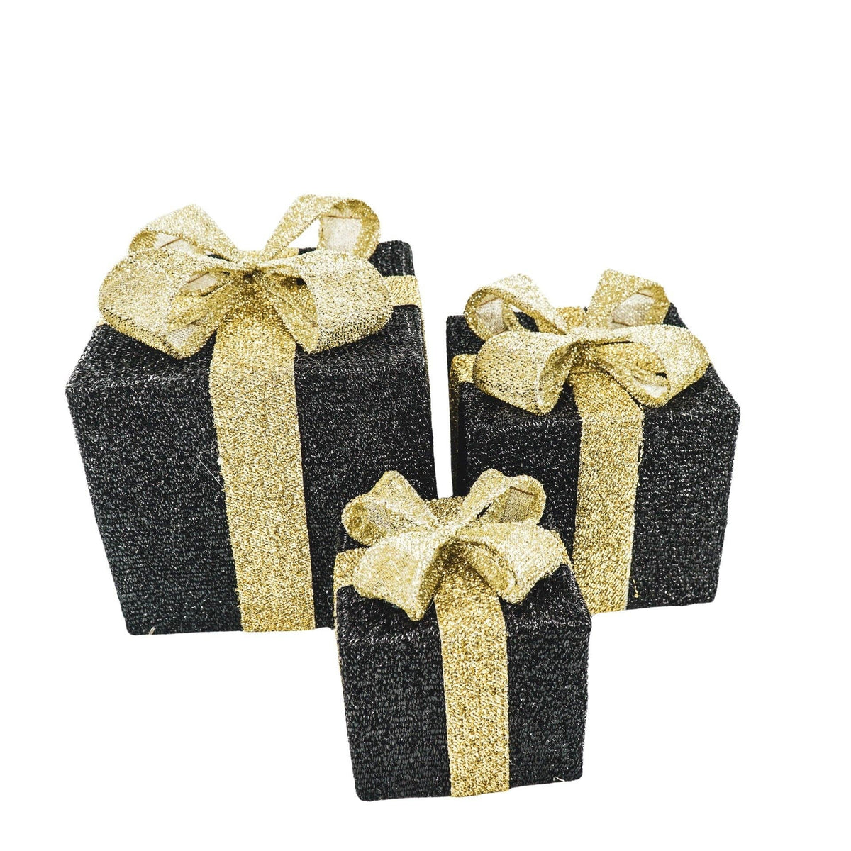 Led Julklapp -Svart/Guld