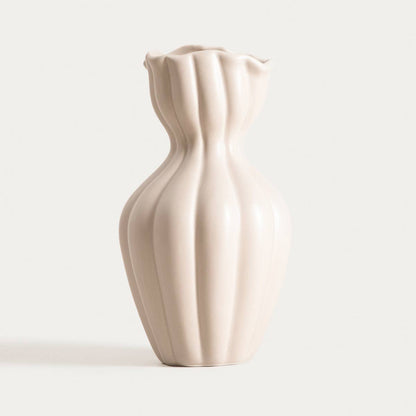 Beige keramisk vas - F I L L Y