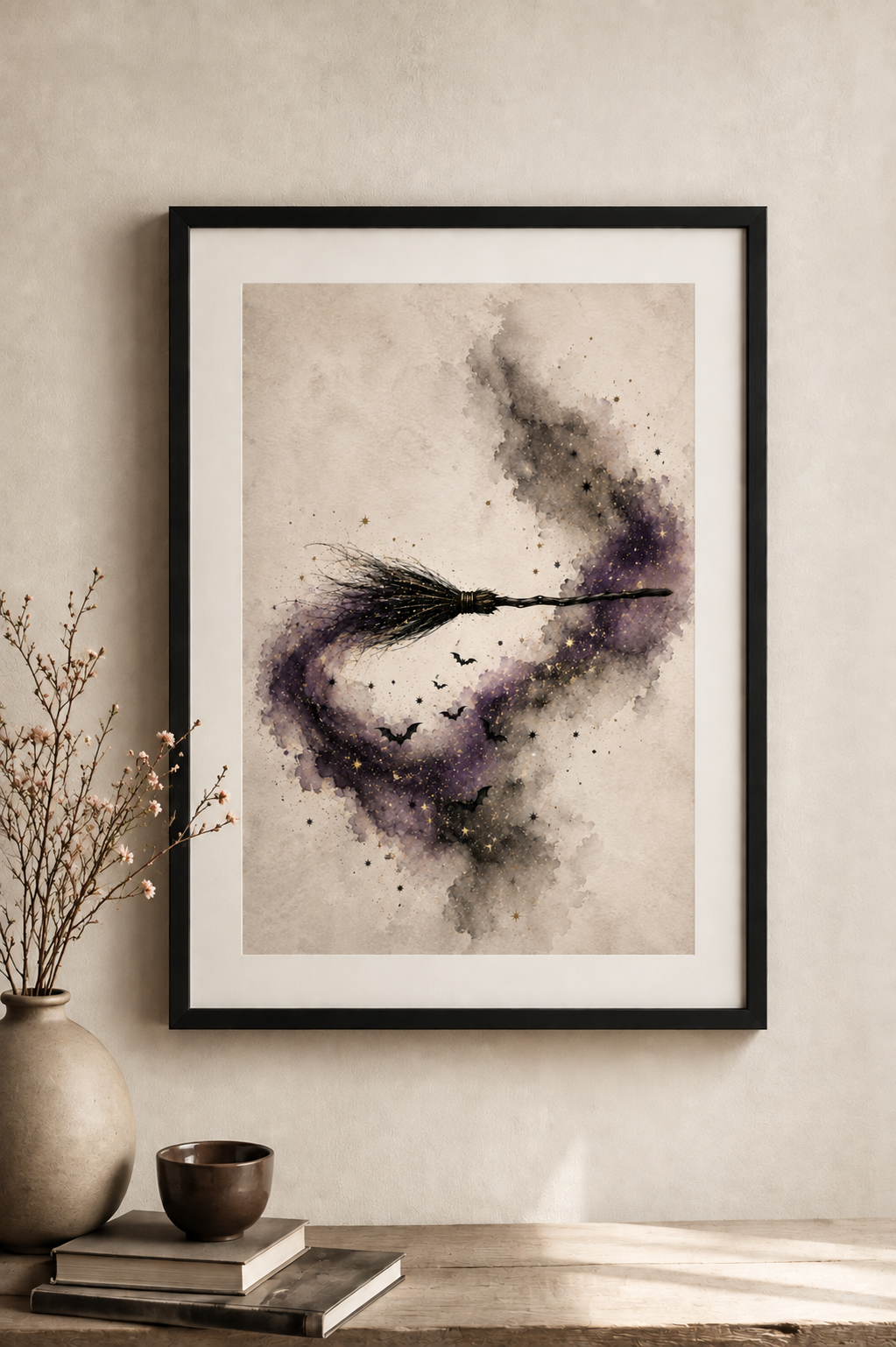Halloween Broom Poster
