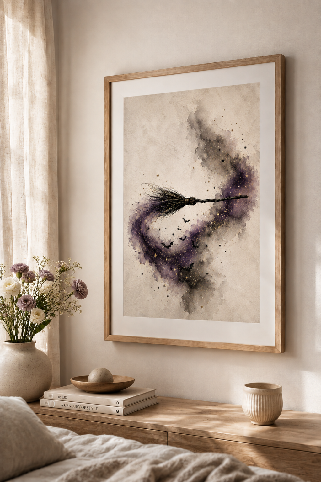 Halloween Broom Poster