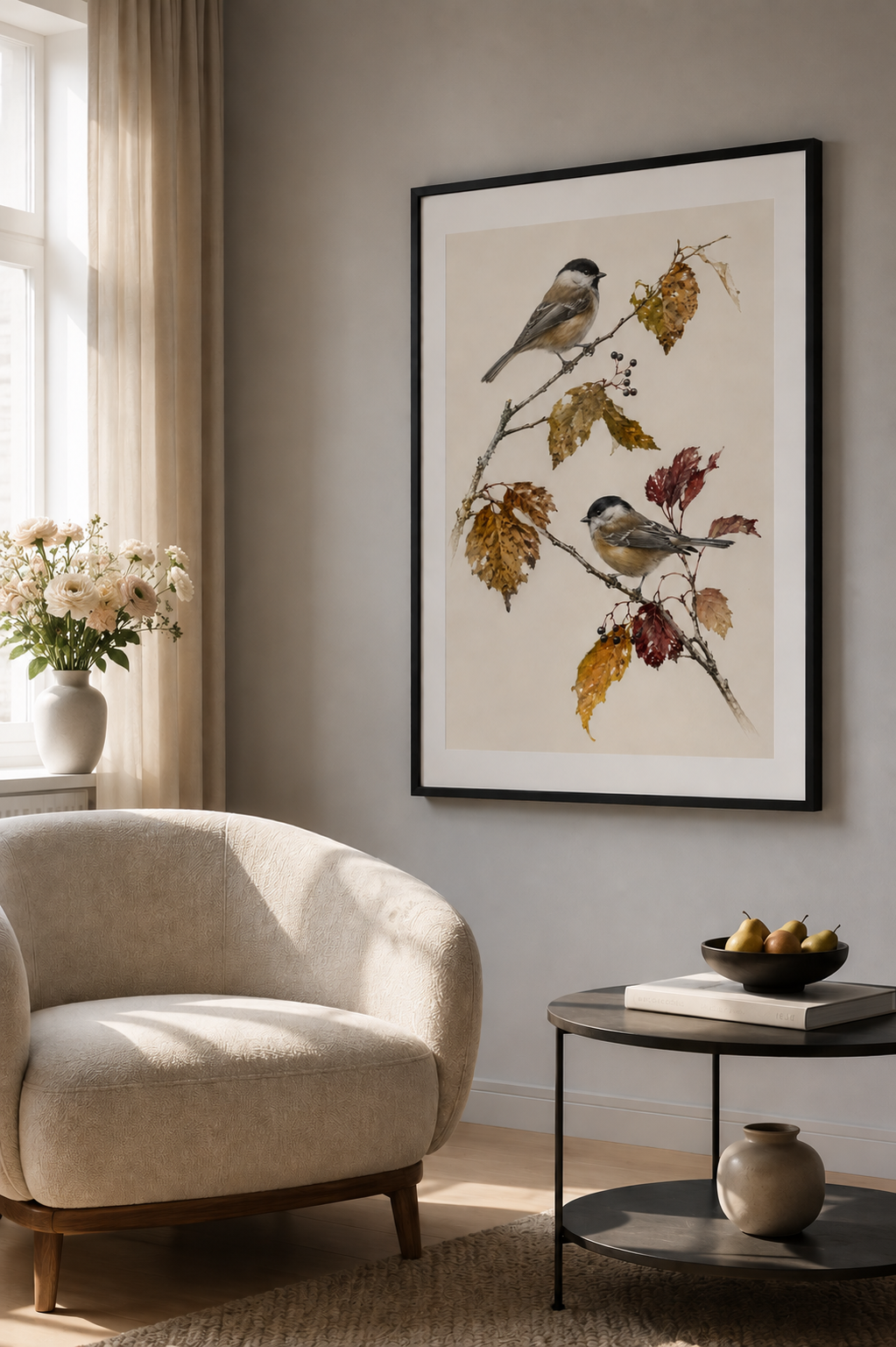 Autumn Birds Poster