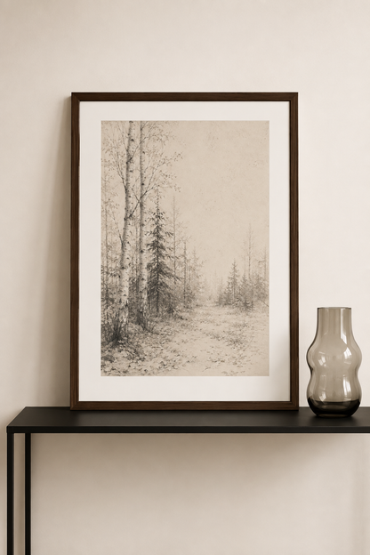 Nordic Woodland Poster