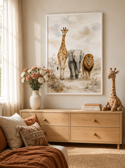 Wild Trio - Framed Poster