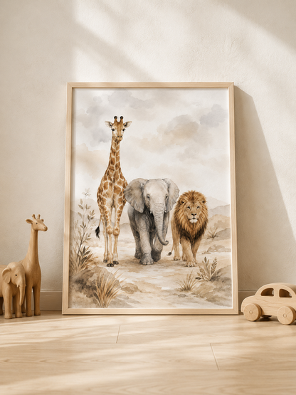 Wild Trio - Framed Poster