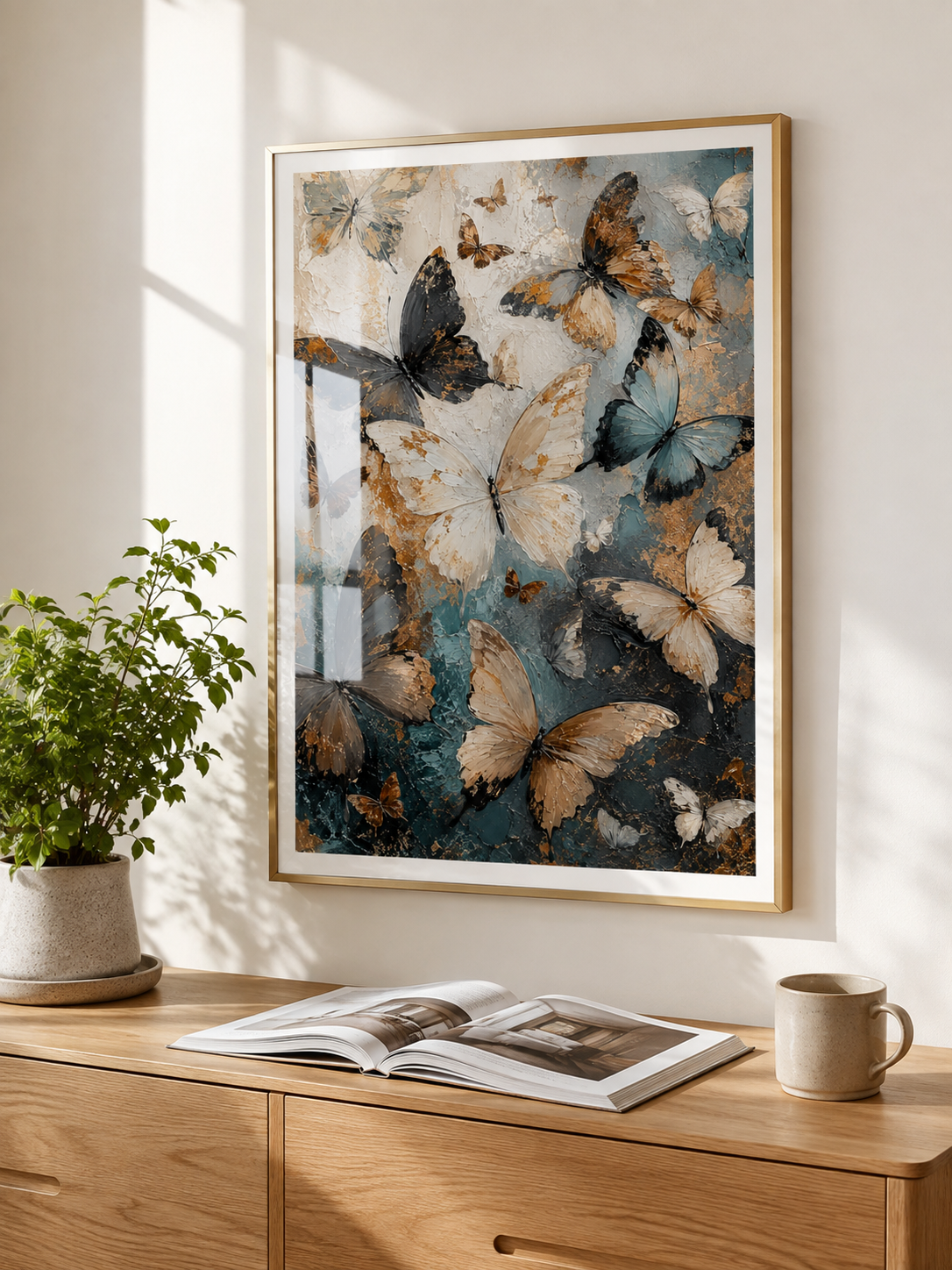 Gilded Wings - Framed Poster