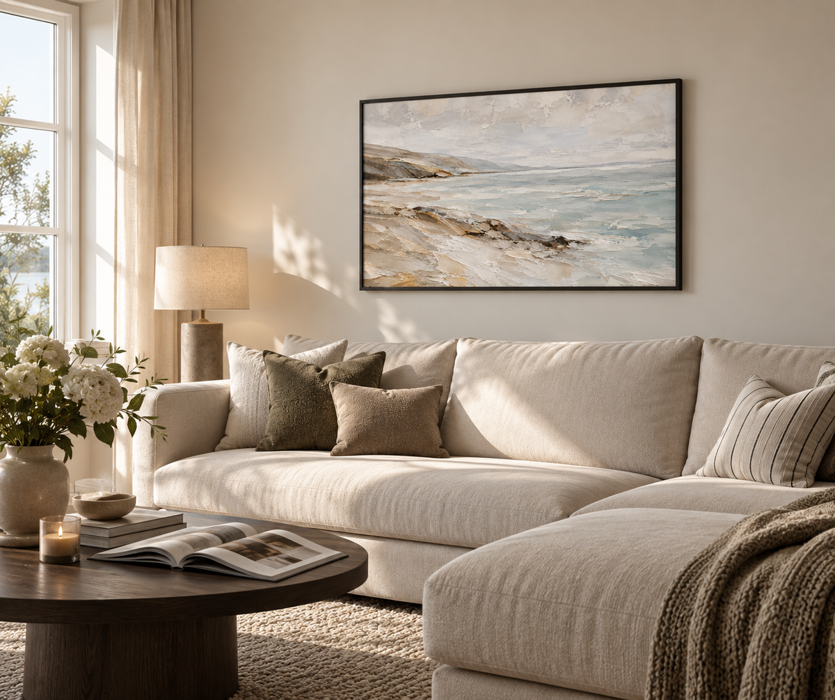 Soft Shores - Framed Poster