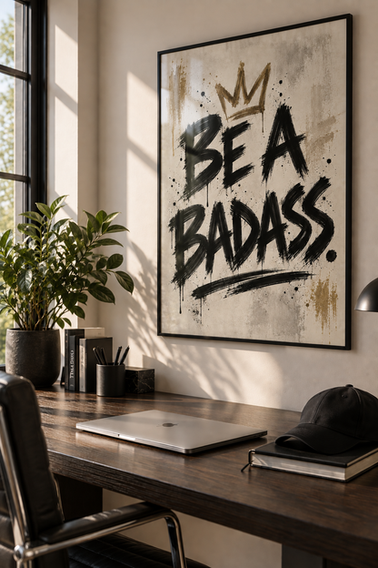 Be a Badass - Framed Poster