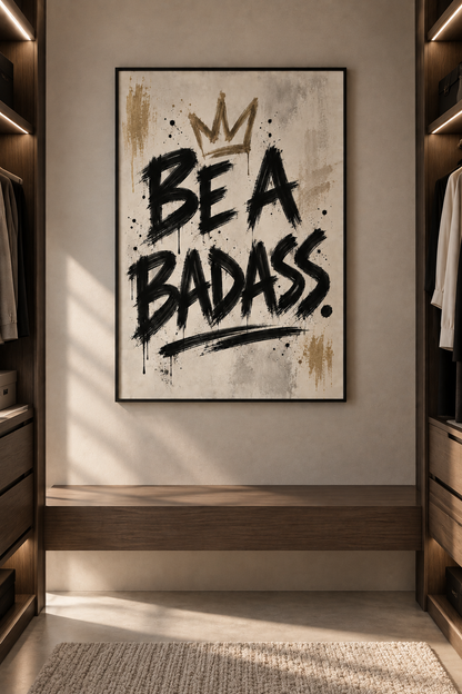 Be a Badass - Framed Poster