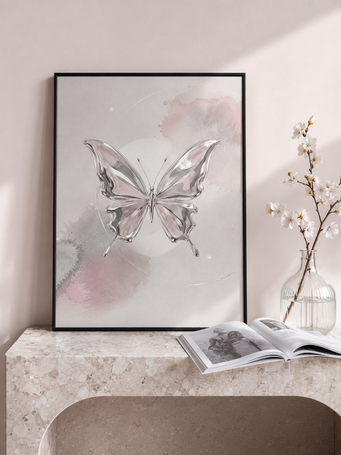 Glass Wings - Framed Poster