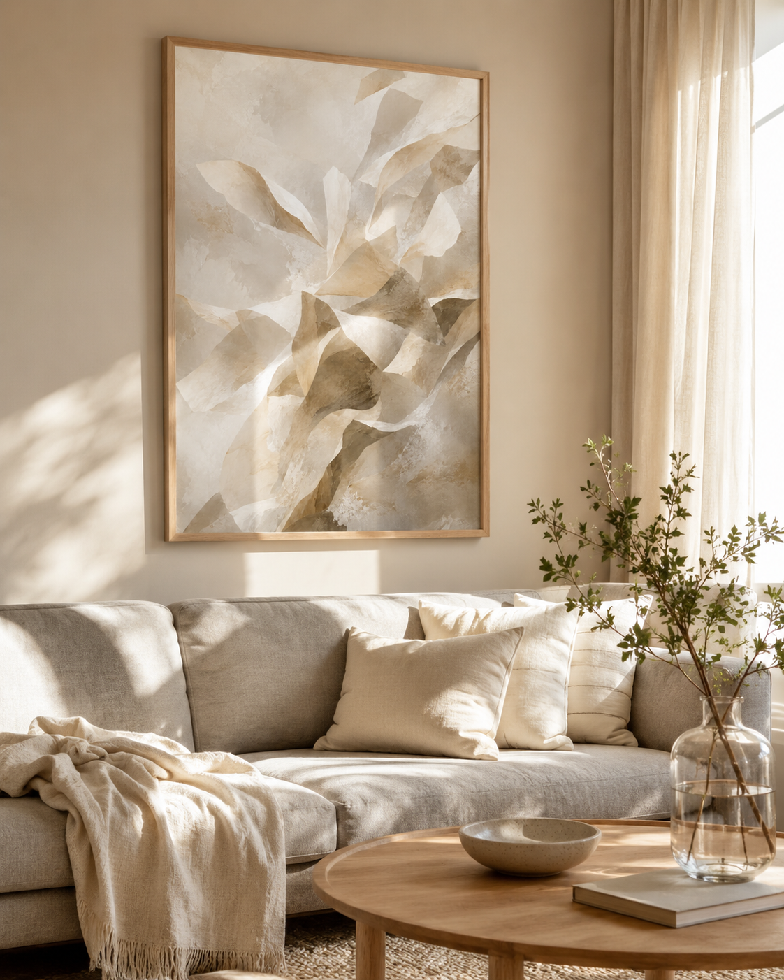 Folded Earth - Framed Poster
