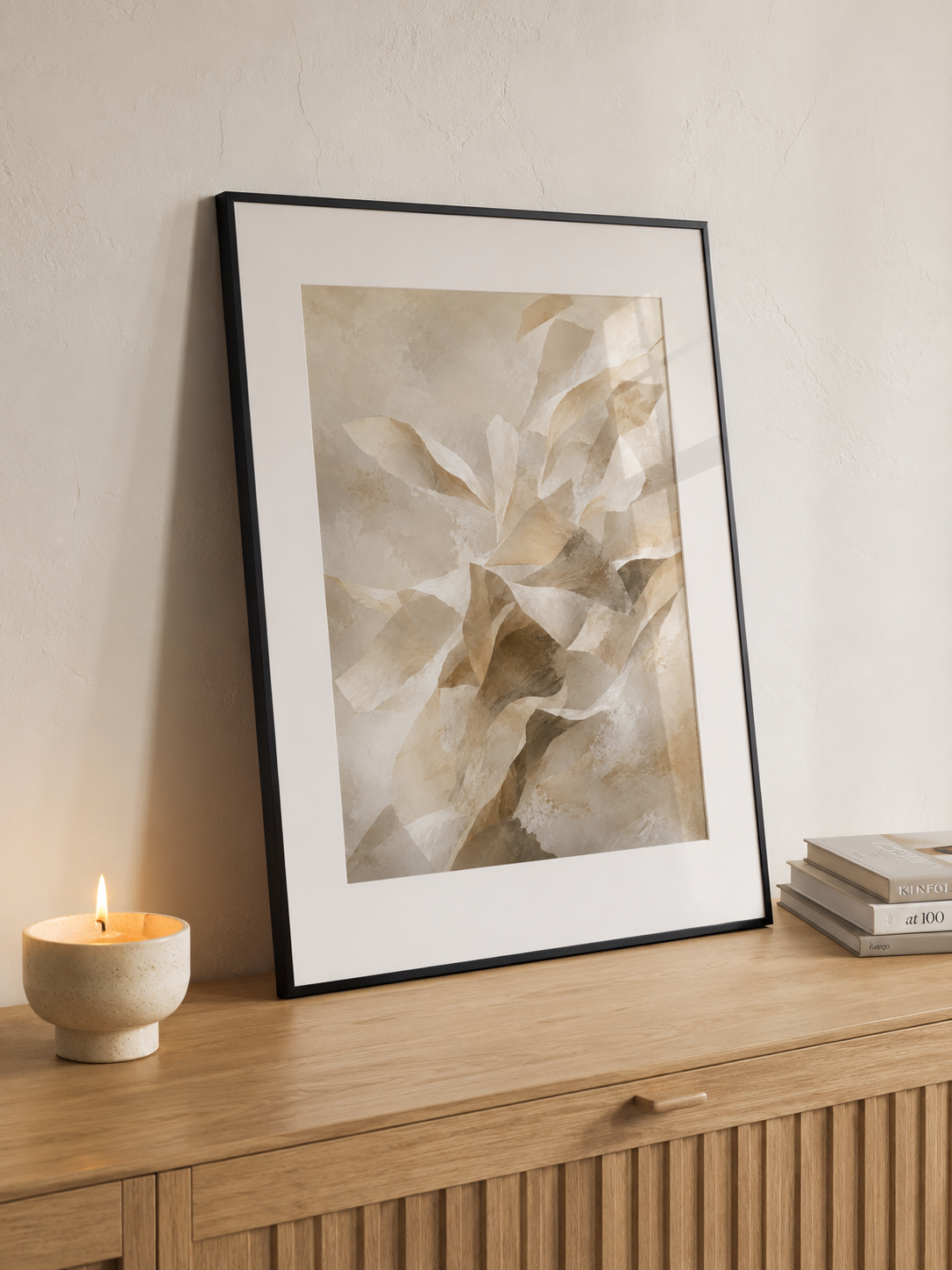 Folded Earth - Framed Poster