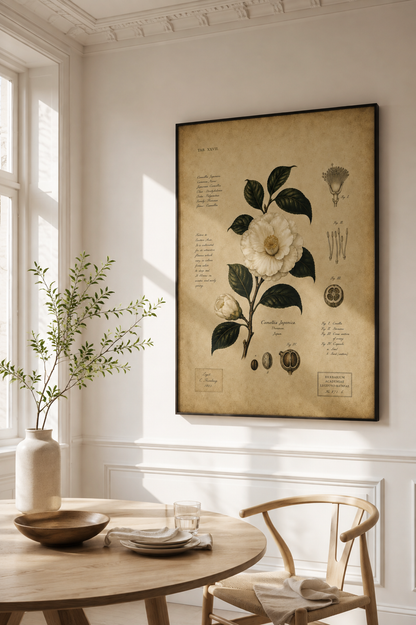 Camellia Japonica Poster