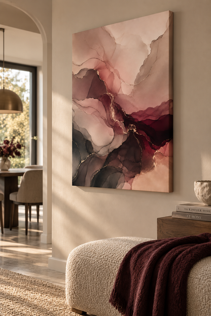 Wine & Blush - Canvas