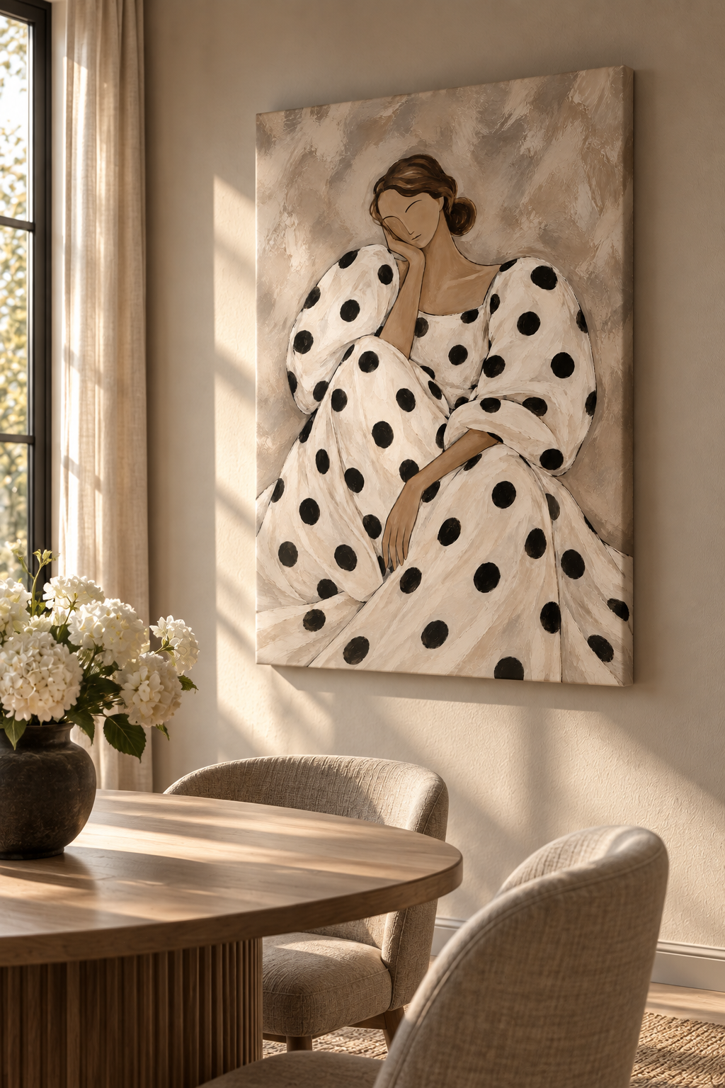 Dressed in Dots - Canvas