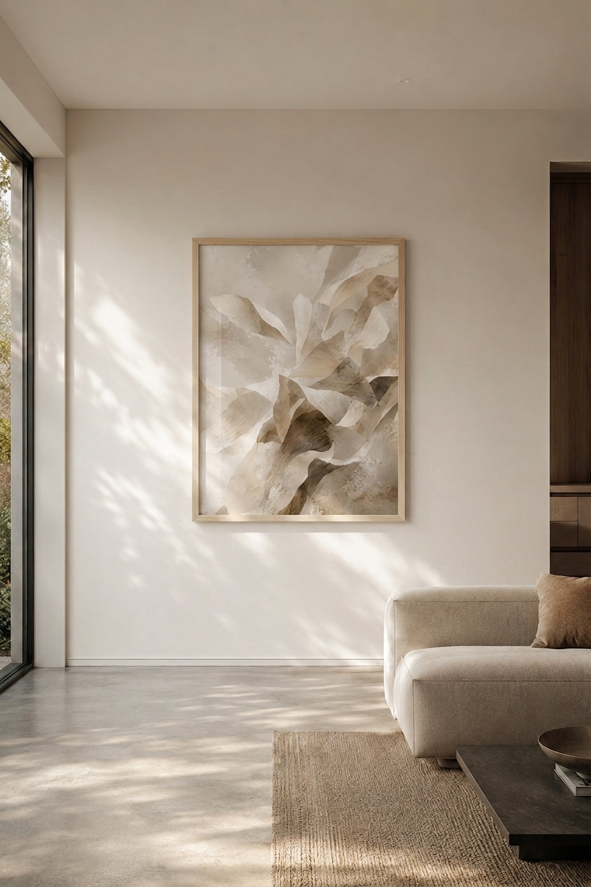Folded Earth - Framed Poster