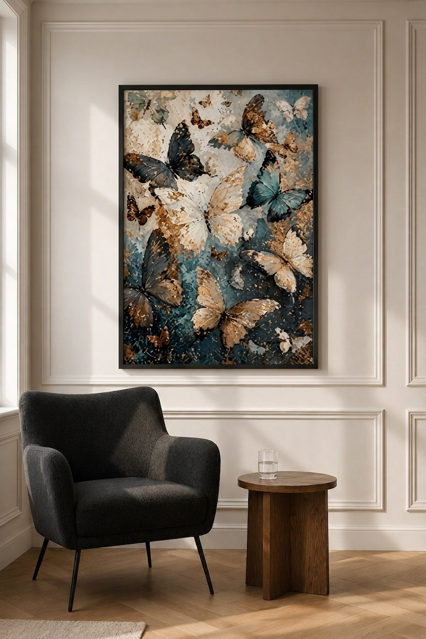 Gilded Wings - Framed Poster