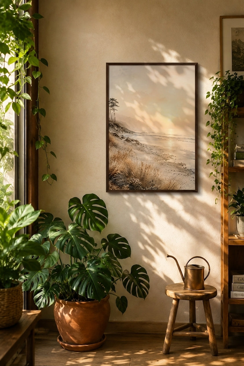 Golden Shore - Framed Poster