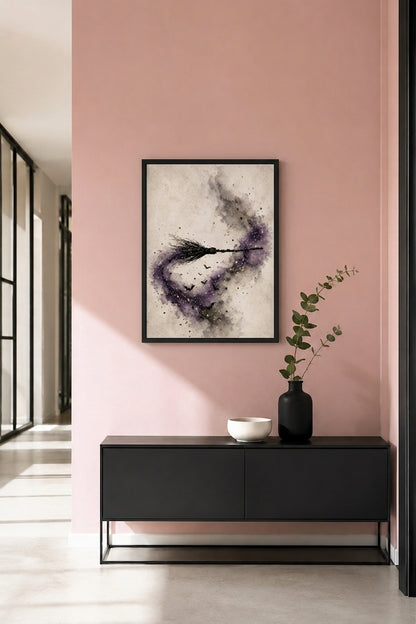 Halloween Broom Poster