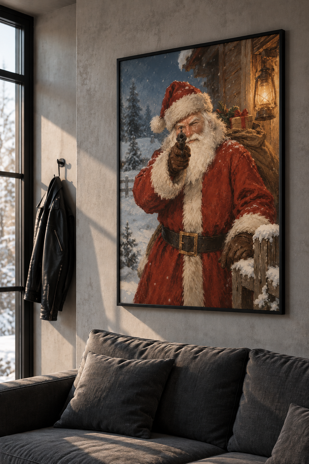 Ho Ho Hold It Framed Poster