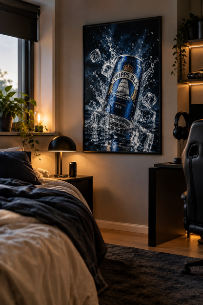 En Kall Blå Poster
