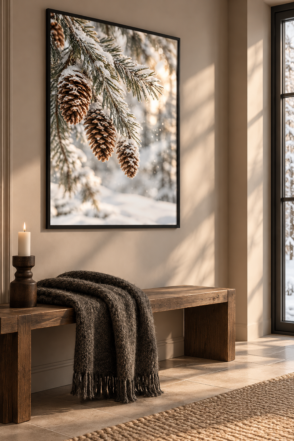 Frosted Pines Poster