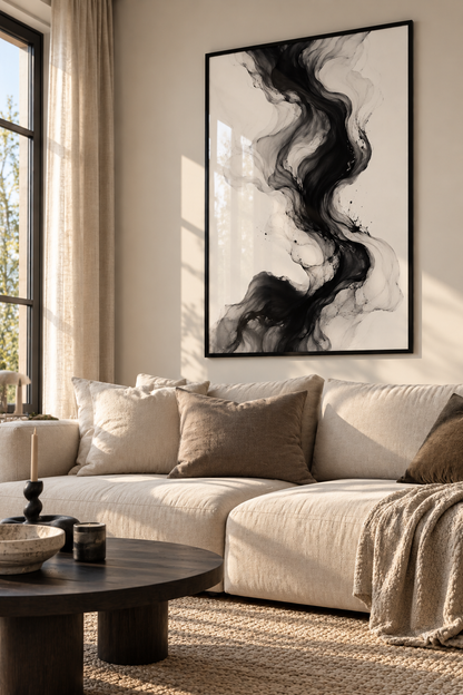 Ink Flow - Framed Poster