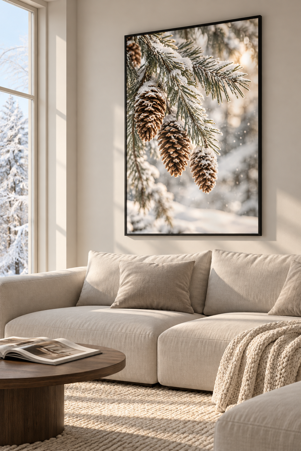 Frosted Pines Poster