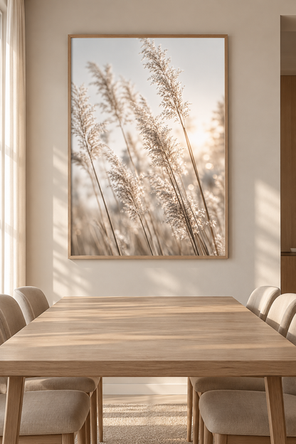 Ivory Grass - Framed Poster