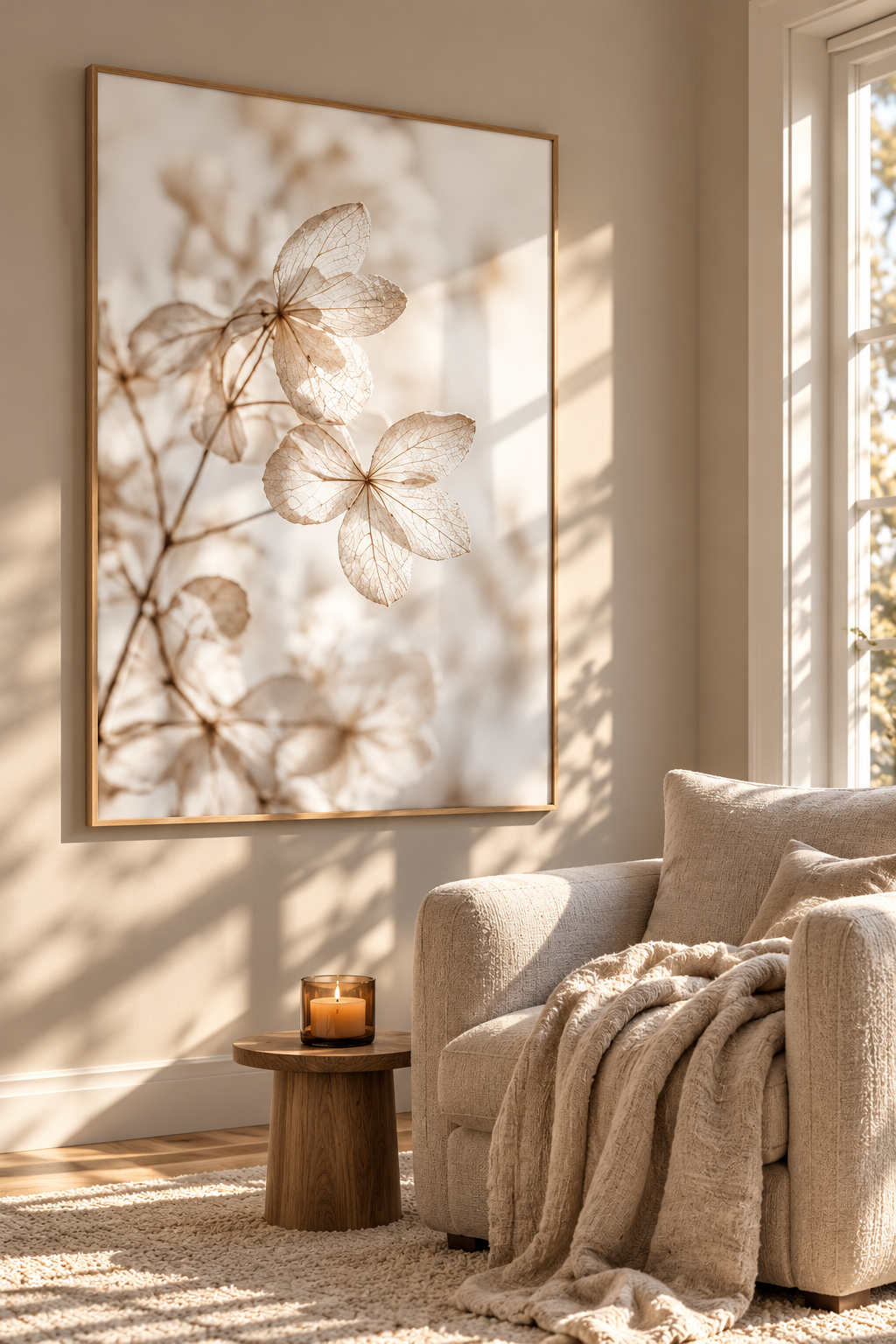 Ivory Petals - Framed Poster