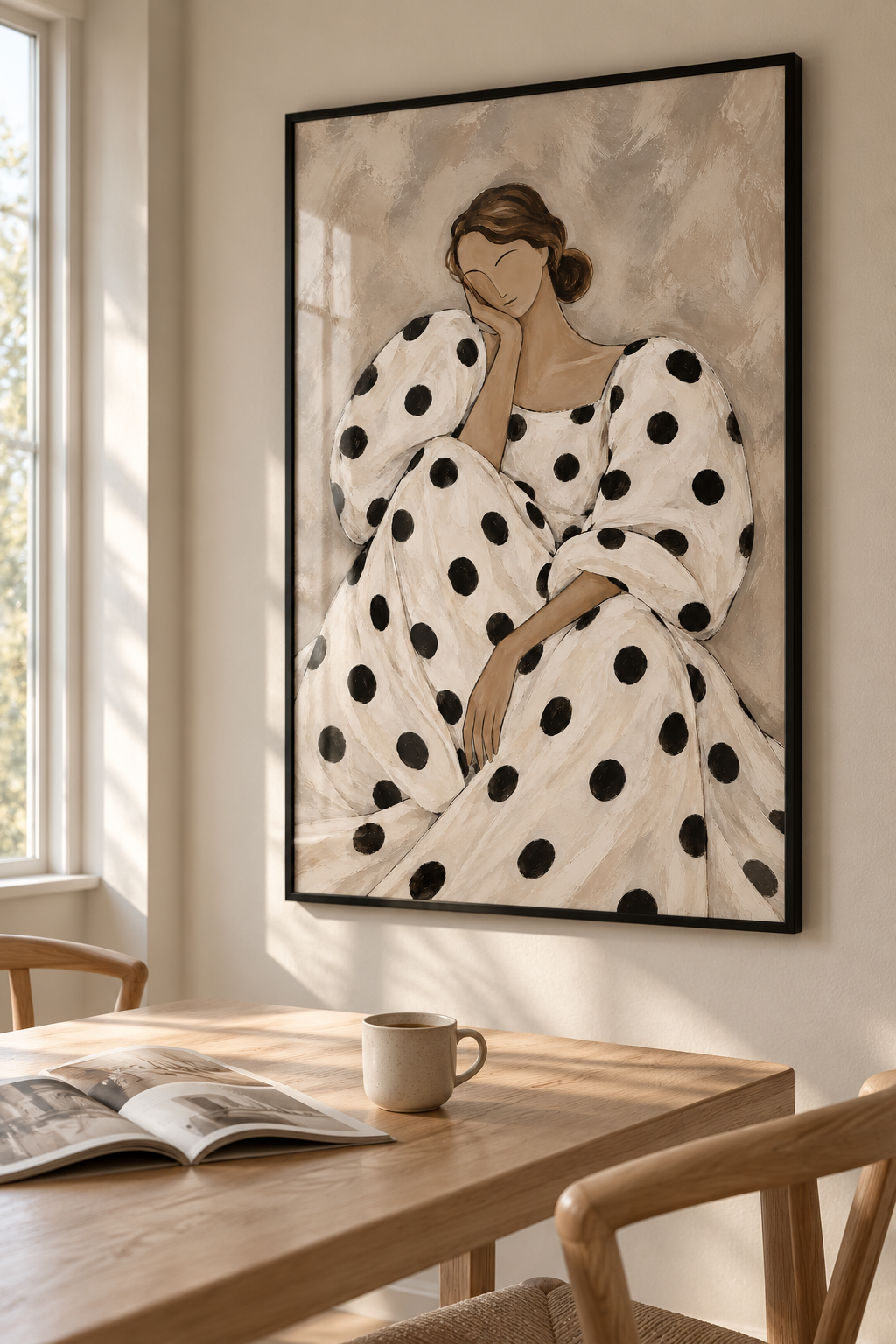 Dressed in Dots - Framed Poster