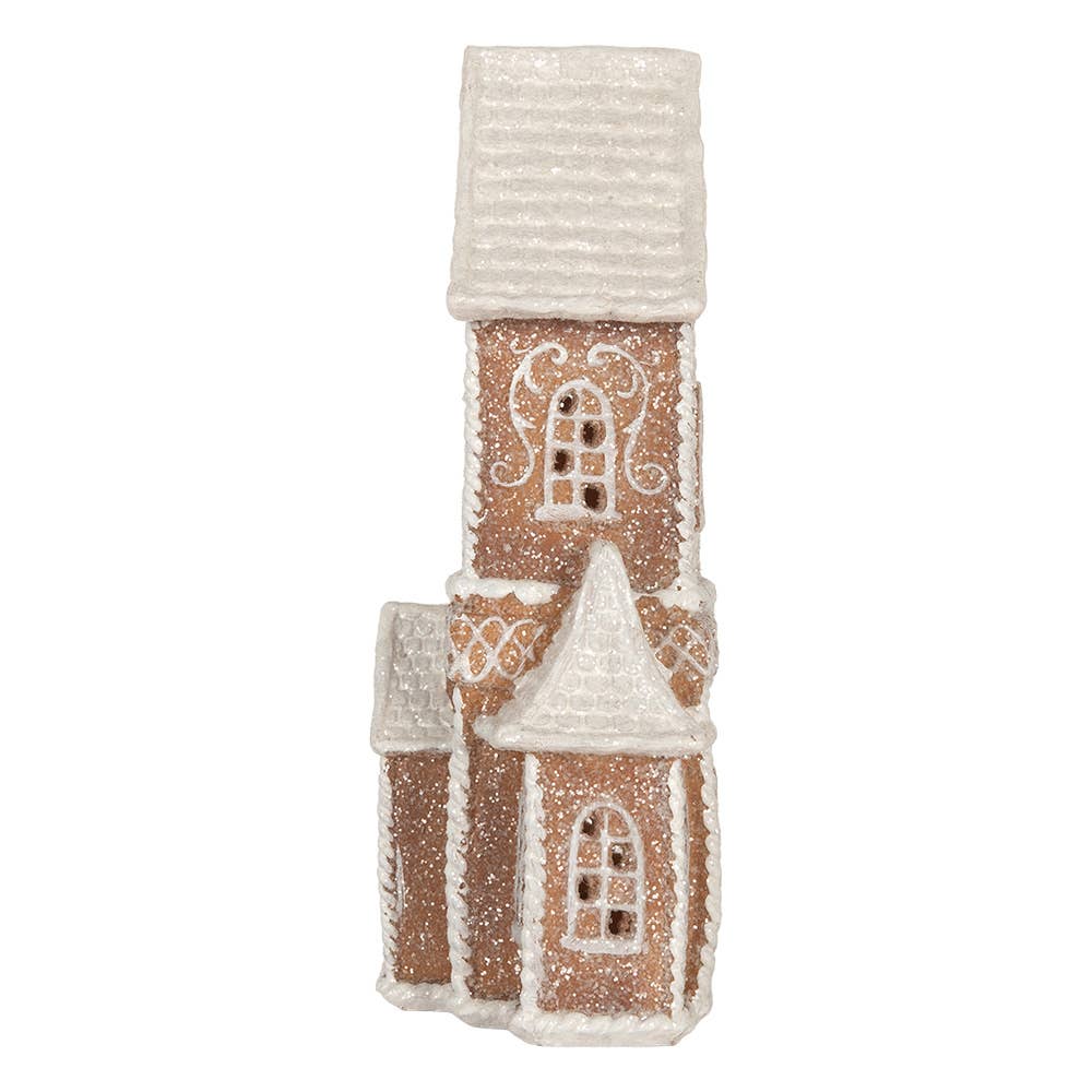 Pepparkakshus med LED-belysning