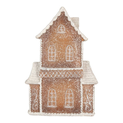 Pepparkakshus med LED-belysning